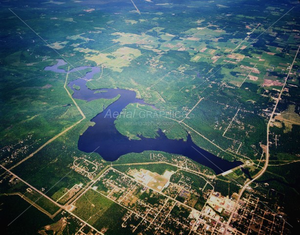 Mio Dam Pond in Oscoda County, Michigan